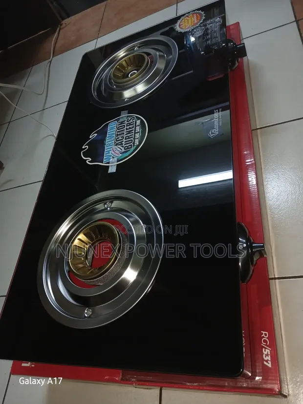 Ramtons 2-Burner Glass Top Gas Cooker (RG/537) - 1