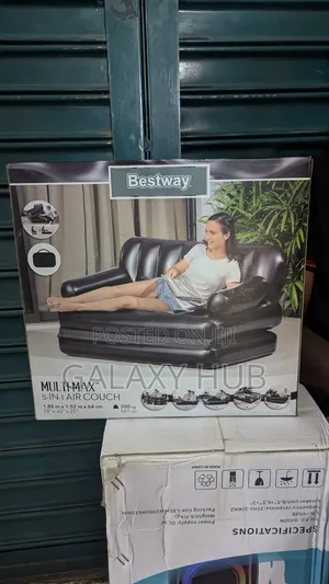 Bestway 5-in-1 Sofa ya Kukunja ya Hewa na Pampu ya Umeme Bure
