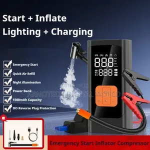 Cordless Tyre Inflator & Car Jump Starter
