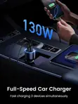 UGREEN 130W USB C Car Charger with Cable - 5