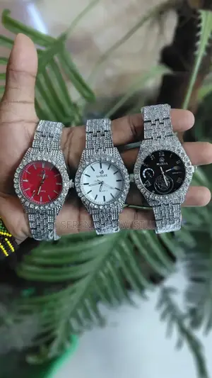 Iced Rolex Style Watch - Men's