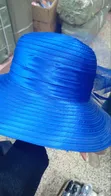 Royal Blue Women's Church Wedding Occasion Hat - 1