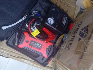 Powerful Portable Vehicle Jump Starter & Tire Inflator Kit