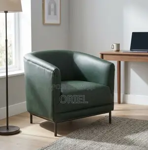 Brand New Faux Leather Office Lounge Armchair - Green