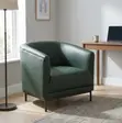 Brand New Faux Leather Office Lounge Armchair - Green - 2