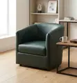Brand New Faux Leather Office Lounge Armchair - Green - 3