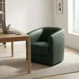 Brand New Faux Leather Office Lounge Armchair - Green - 4