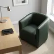Brand New Faux Leather Office Lounge Armchair - Green - 5