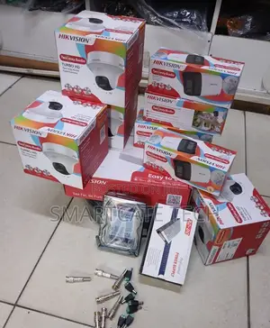 Hikvision 8CH ColorVu CCTV Kit - 4 Dome + 4 Bullet Cameras