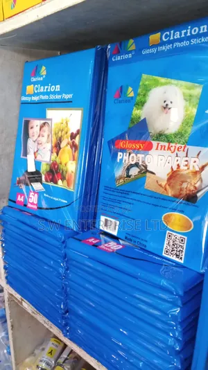 Clarion Glossy Inkjet Photo Sticker Paper - A4