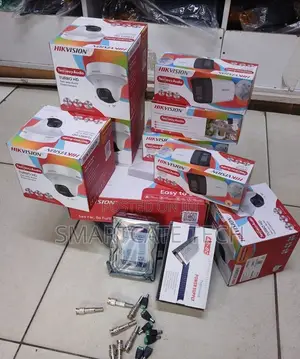 Hikvision 8CH Smart CCTV System | Kamera 4 Dome + 4 Bullet