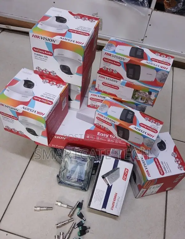 Hikvision 8CH Security Camera Kit | 4 Dome + 4 Bullet | Audio + Siren - 1