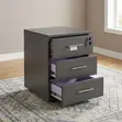 3-Drawer Office Mobile Pedestal Cabinet - 5