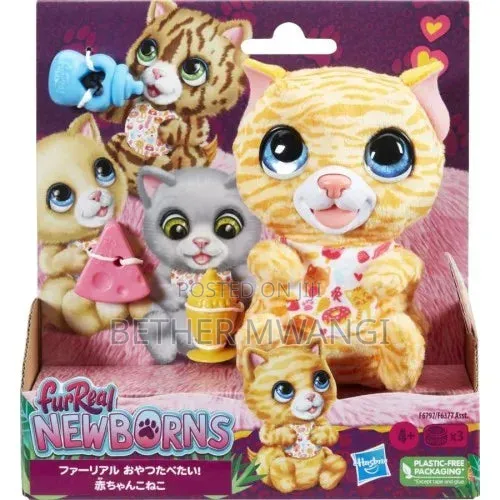 FurReal Newborns Interactive Plush Cat - 1