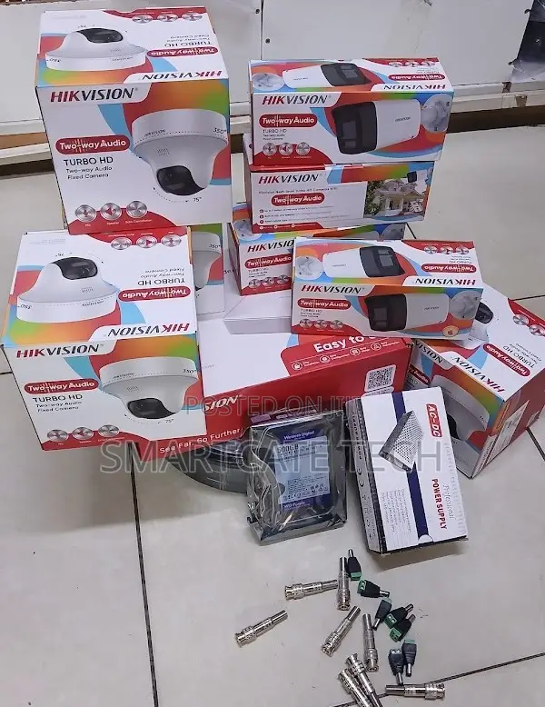 Hikvision 8CH Full Color CCTV Kit with Two-Way Audio & Siren - 1