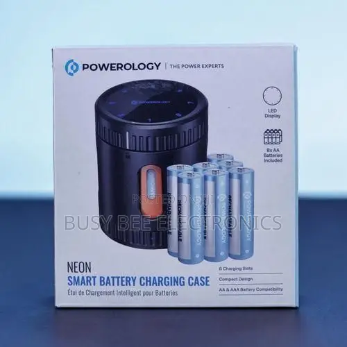 Powerology 8-Eight Rechargeable Battery Charging Case - 1