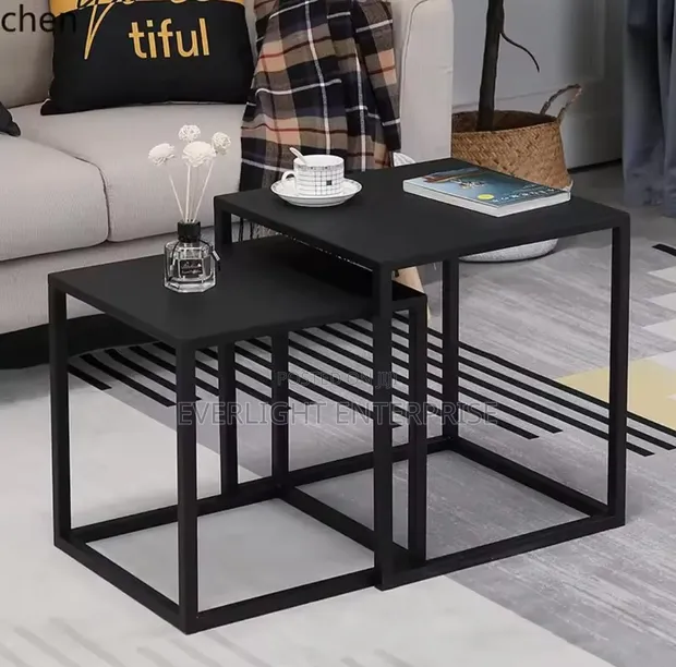 2-in-1 Nordic Metallic Side Table - 1
