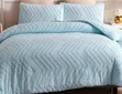 Luxury Tufted Wave Design Duvet Cover Set - 2
