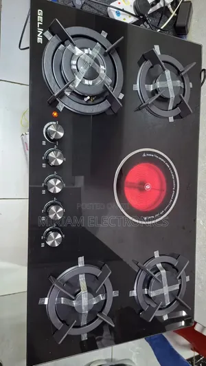 Geline 90cm 4 Gas + 1 Electric Hob na Wok Burner