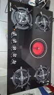 Geline 90cm 4 Gas + 1 Electric Hob na Wok Burner - 2
