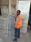 M32 x 1200mm L-Bolt ya Galvanized - 4
