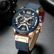 Curren 8329 Chronograph Mpya na Mkanda wa Ngozi - 1