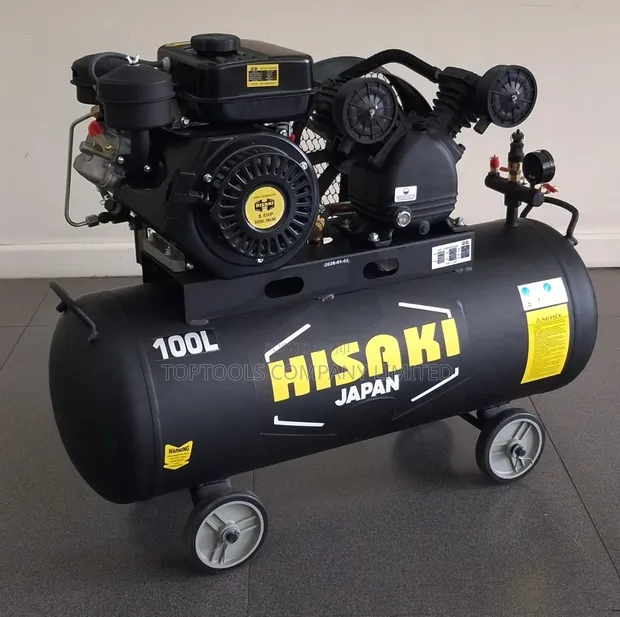 Hisaki Japan 100L Air Compressor with 8.5hp Diesel Engine - 1