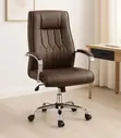Kiti cha Ofisi cha Ergonomic chenye Mgongo Mrefu - Brown - 4