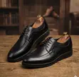 John Foster Men's Leather Derby Shoes - Black - 1