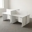 White 4-Way Local Workstation - 1