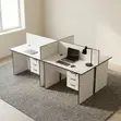 White 4-Way Local Workstation - 5