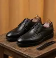 Empire Design Premium Leather Formal Shoes - Black - 1