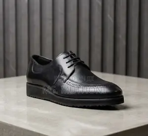 Empire Design Premium Leather Formal Shoes - Black