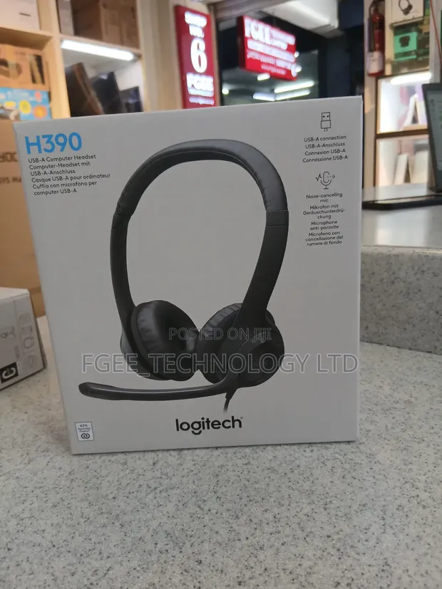 Logitech H390 Headset - Brand New - 1
