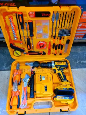 Dewalt 36V Cordless Electric Drill na Seti ya Zana ya Vipande 117