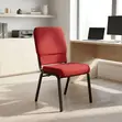 Red Full Fabric Wedding Chair - 5