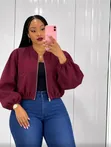 Fancy Jacket with Zipper Closure - 1