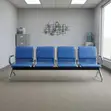 4-Link Blue Guest Waiting Bench - 1