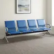 4-Link Blue Guest Waiting Bench - 4