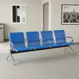 4-Link Blue Guest Waiting Bench - 5