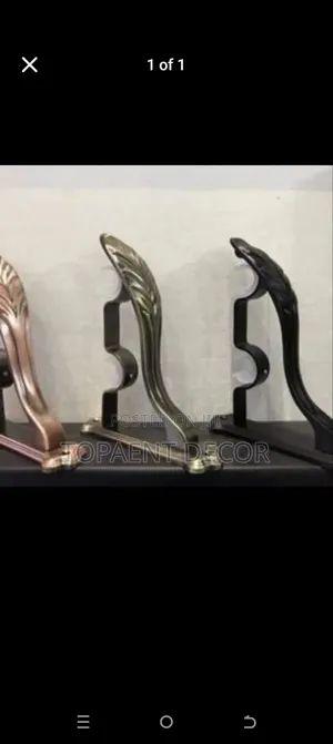 Mapambo ya Ncha za Curtain Rod - Mpya Kabisa