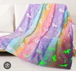 Blanketi ya Fleece ya Kujitokeza Giza ya Uchawi - 1
