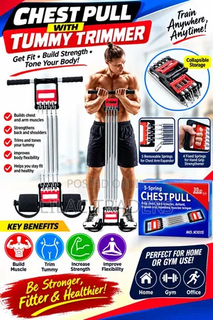 Chest Pull na Tummy Trimmer Mpya Kabisa