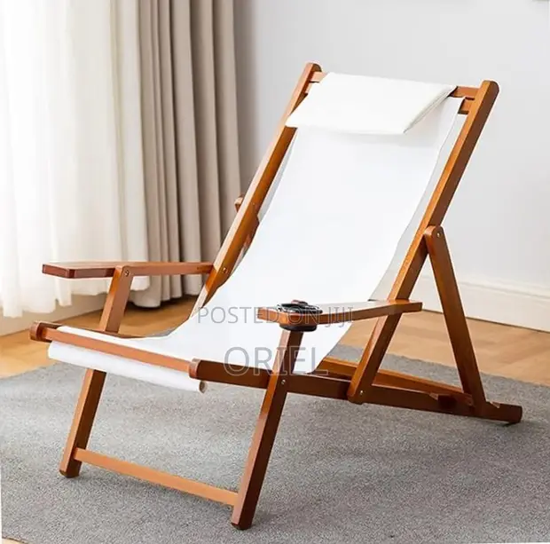 Mahogany Frame Outdoor Chair - 1