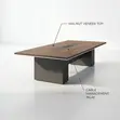 Imported Boardroom Table - Brown Wood - 4