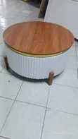 Kikombe cha Mbao cha Mviringo Nyeupe - 1