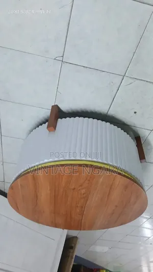 Kikombe cha Mbao cha Mviringo Nyeupe