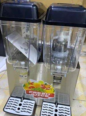Commercial Double-Tank Refrigerated Juice Dispenser
