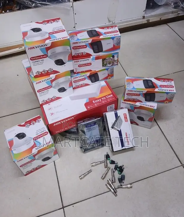 8CH Hikvision CCTV Full Kit | 4 Dome + 4 Bullet Cameras - 1
