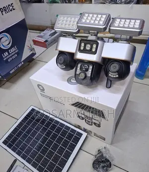 Kamera ya CCTV ya VTS 30A Solar 4G yenye Lensi Tatu na Taa
